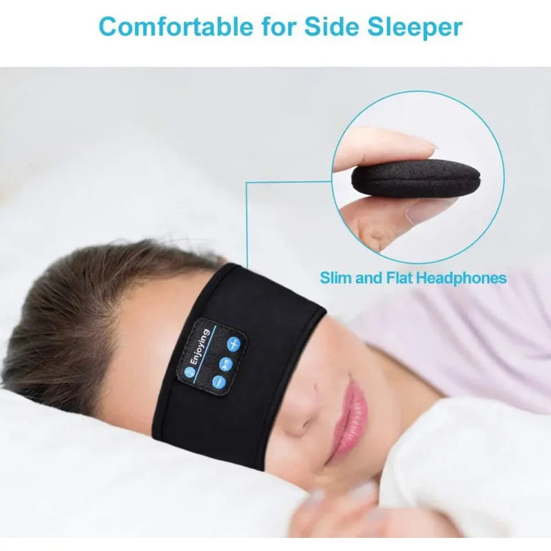 💤🎧 Audiotooth™ | Le Bandeau Bluetooth 3-en-1 pour Conduire, Bouger & Dormir en Musique